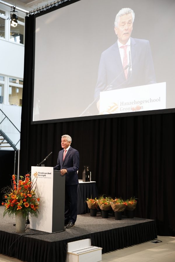 Hanze-voorzitter Henk Pijlman opent het hogeschooljaar 2017/18