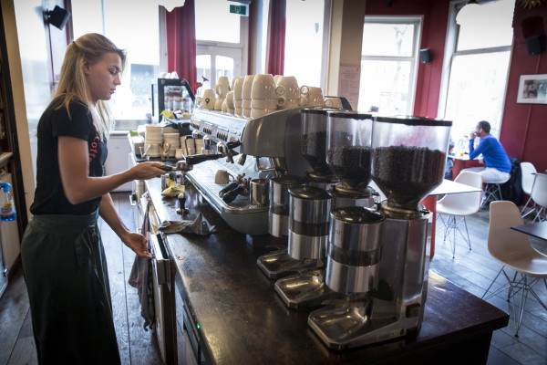 Coffee-break, foto Pepijn van den Broeke