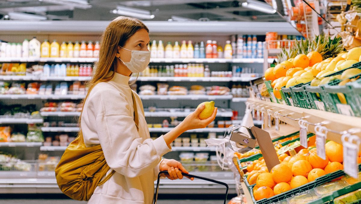 in de supermarkt